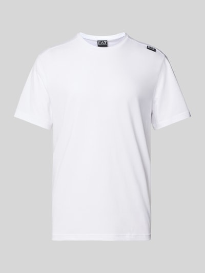 EA7 Emporio Armani T-shirt z naszywką z logo Biały 2