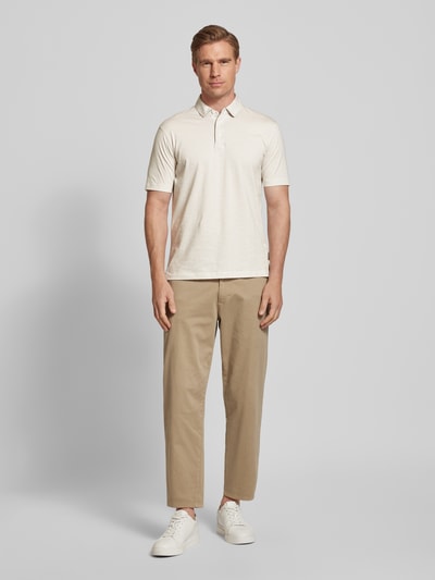 ARMANI EXCHANGE Poloshirt mit kurzer Knopfleiste Offwhite 1