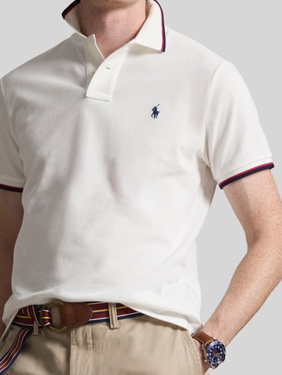 Polo Ralph Lauren Koszulka polo o kroju regular fit z czystej bawełny z paskami w kontrastowym kolorze Biały 3