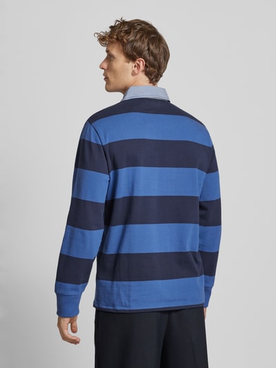 Gant Sweatshirt met kentkraag Koningsblauw - 5