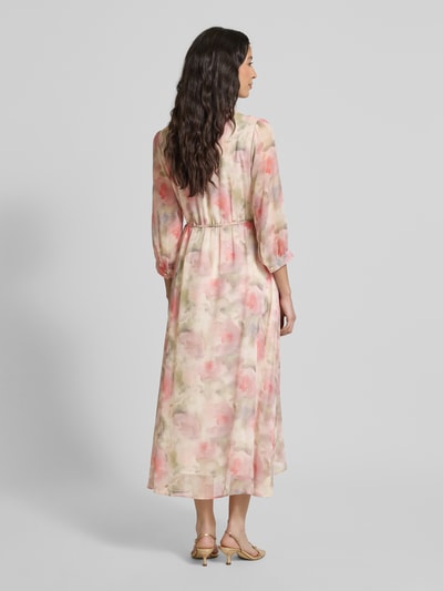 More & More Midikleid mit Tunikakragen und kurzer Knopfleiste Altrosa 5