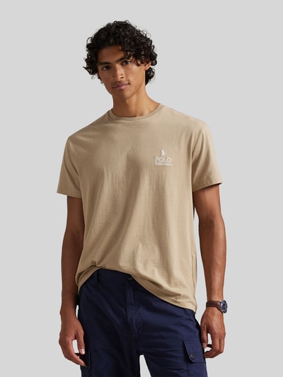 Polo Ralph Lauren relaxed fit T-shirt van puur katoen met gestikt logo Beige - 4