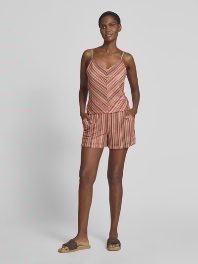 Vero Moda Regular Fit Trägertop mit Allover-Muster Modell 'DEMI' Hellbraun 1