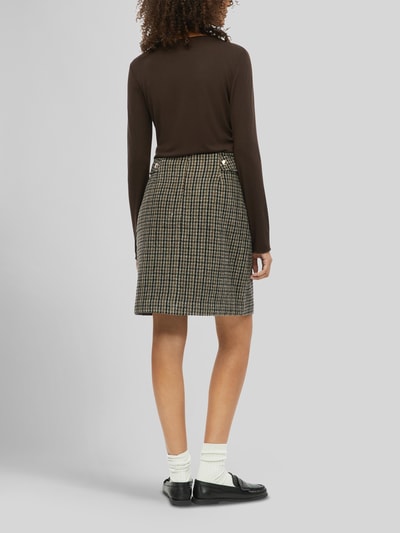 s.Oliver BLACK LABEL Mini-Rock aus Woll-Mix mit Knopfdetail Anthrazit 4
