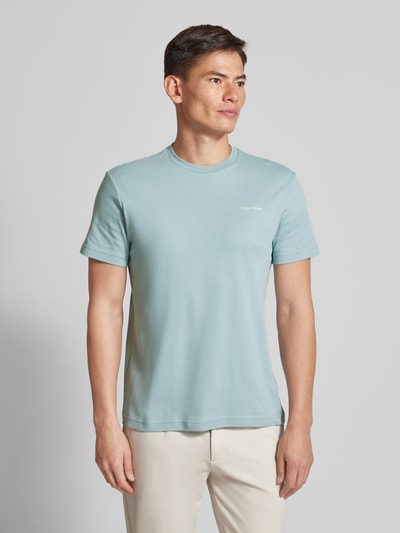 CK Calvin Klein T-Shirt mit Label-Print Sky 4