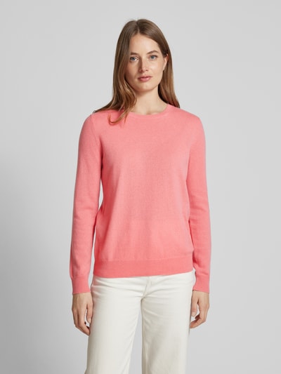 (The Mercer) N.Y. Strickpullover mit gerippten Abschlüssen Pink 4