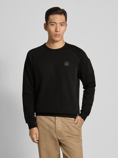 PME Legend Sweatshirt met labelstitching Zwart - 4