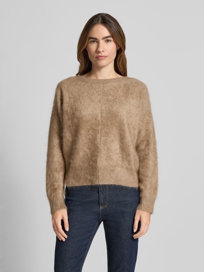 Hemisphere Regular fit pullover van puur kasjmier in gebreide look Beige - 4