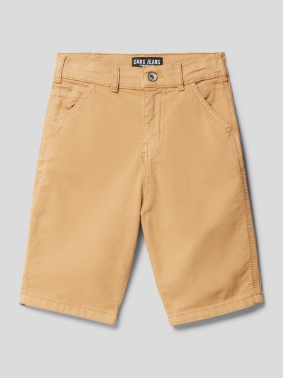 CARS JEANS Regular fit bermuda met zakken op de pijp, model 'Carters' Kaki - 1