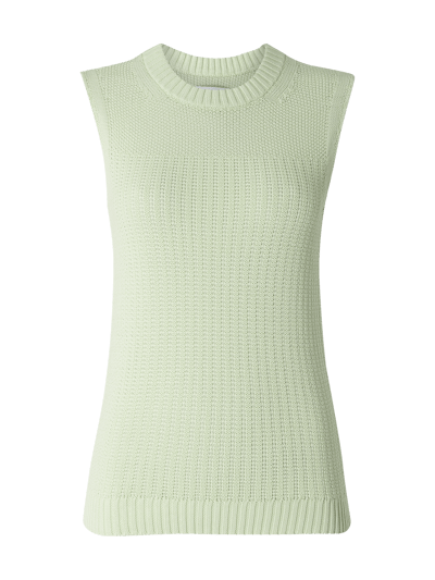 Calvin Klein Womenswear Pullunder mit wechselndem Maschenbild Mint 1