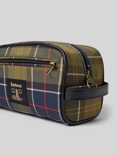 Barbour Toilettas met tartanmotief Kaki - 2