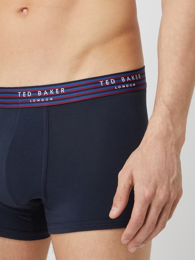 Ted Baker Trunks mit Logo-Bund im 3er-Pack Marine 4