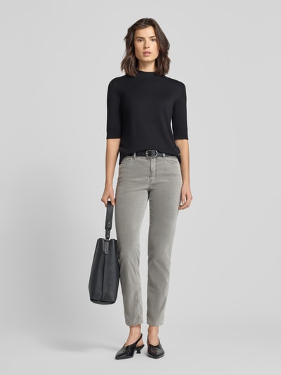 Marc Cain Slim fit broek in 5-pocketmodel Lichtgrijs - 1