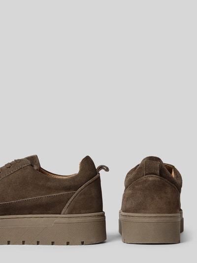 PS Poelman Ledersneaker mit Plateausohle Modell 'Ivar' Mittelbraun 2