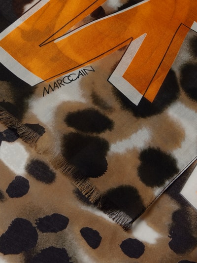 Marc Cain Schal mit Animal-Print Cognac 3