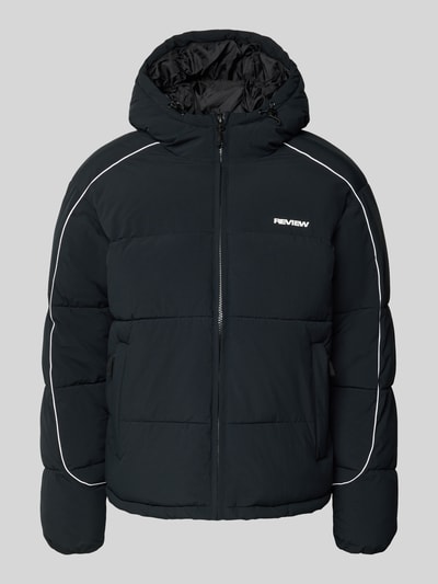 REVIEW Kurtka pikowana z kapturem Czarny 2