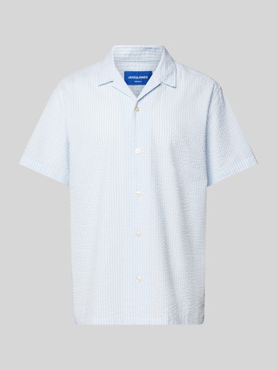 Jack & Jones Freizeithemd mit Knopfleiste Hellblau 2