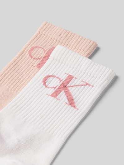 Calvin Klein Jeans Socken mit Label-Details im 2er-Pack Hellrosa 2