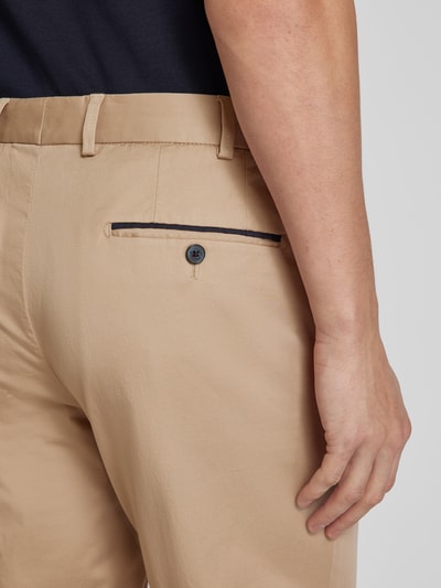 Hiltl Slim Fit Hose mit Bügelfalten Modell 'PEAKER' Sand 3