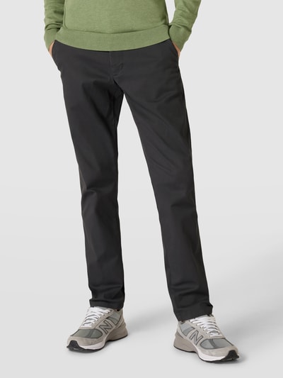 Tommy Hilfiger Broek met labeldetails, model 'Denton' Donkergrijs - 4