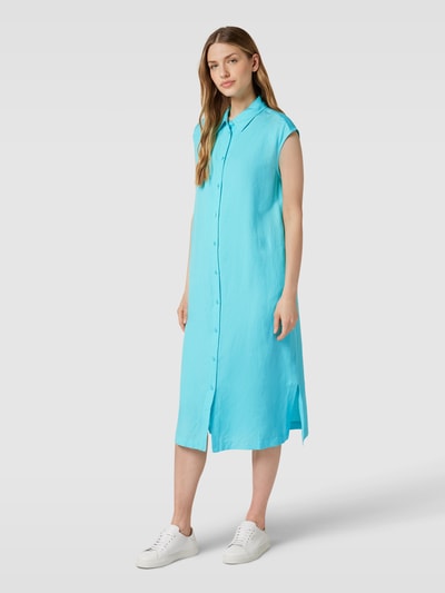 Tom Tailor Midi-jurk met knoopsluiting Petrol - 4