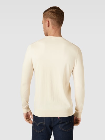 Profuomo Gebreide pullover met ronde hals Offwhite - 5