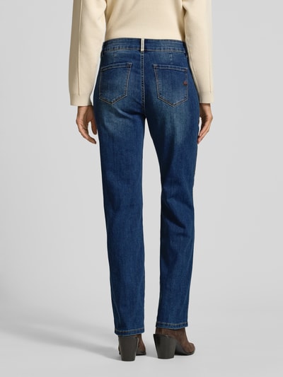 Buena Vista Straight Fit Jeans im Used-Look Modell 'Stella' Dunkelblau 5