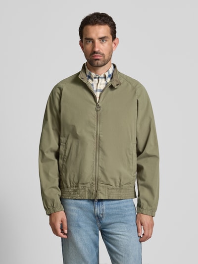 Barbour Regular Fit Blouson aus reiner Baumwolle Oliv 4