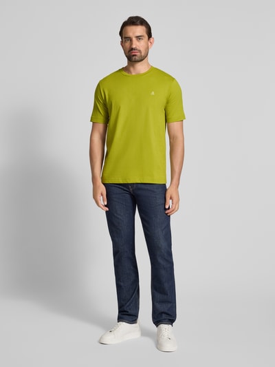 Marc O'Polo Regular fit T-shirt van puur katoen Mosterdgeel - 1