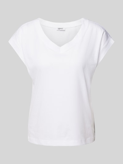 Esprit T-shirt met kapmouwen Wit - 2