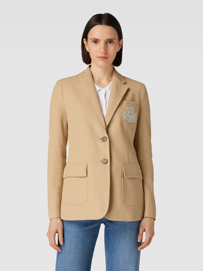 Lauren Ralph Lauren Blazer mit Label-Badge Modell 'VEERATTA' Camel 4