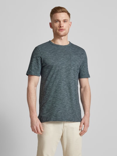 Tom Tailor T-Shirt in Melange-Optik Anthrazit 4