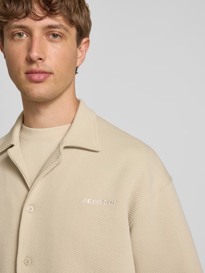 Pegador Relaxed fit vrijetijdsoverhemd met structuurmotief, model 'Tate' Beige - 3