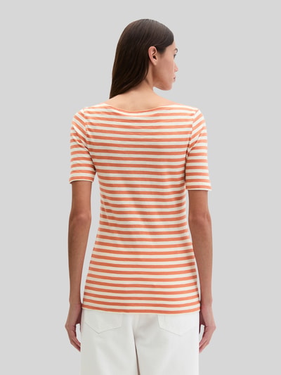Marc O'Polo Regular Fit T-Shirt aus reiner Baumwolle Orange 5