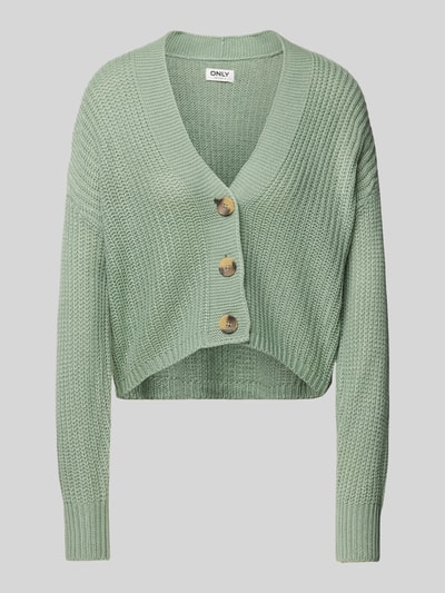 Only Cardigan mit V-Ausschnitt Modell 'CAROL' Mint 2