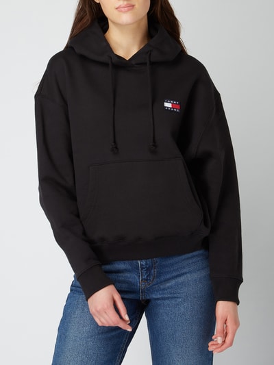 Tommy Jeans Hoodie met logo-applicatie  Zwart - 4