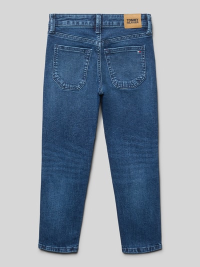 Tommy Hilfiger Kids Jeansy o kroju straight fit z mieszanki bawełny Niebieski 3