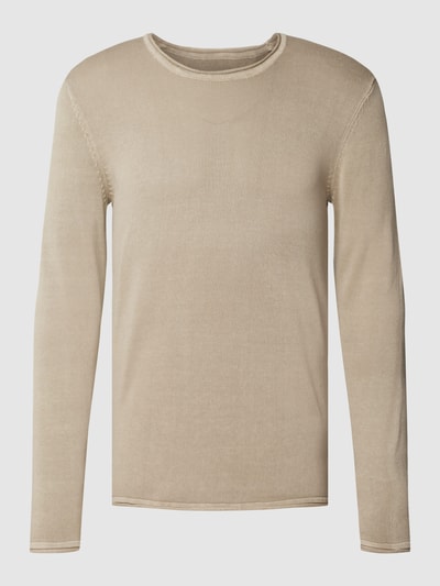 Only & Sons Gebreide pullover met labeldetail, model 'ONSGARSON' Antraciet - 2