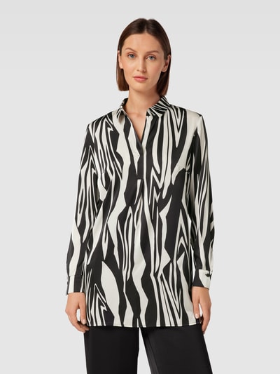 Betty Barclay Blouse met all-over motief Zwart - 4