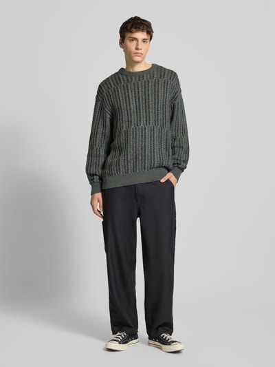 Only & Sons Relaxed fit gebreide pullover van katoenmix, model 'FILL RLX' Antraciet - 1