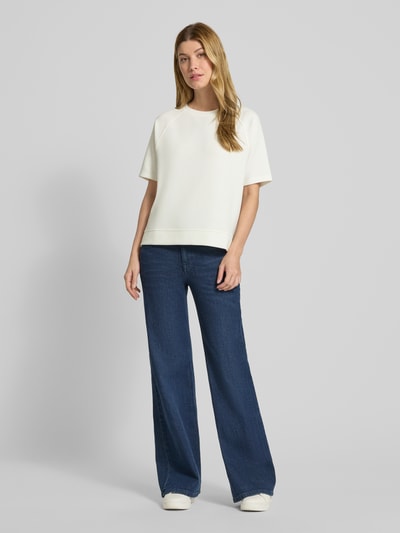 Brax Sweatshirt met 1/2-mouwen, model 'BAILEE' Offwhite - 1