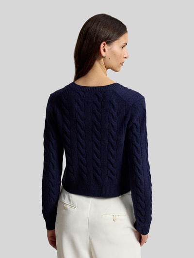 Polo Ralph Lauren Strickjacke mit Zierknöpfen Dunkelblau 5
