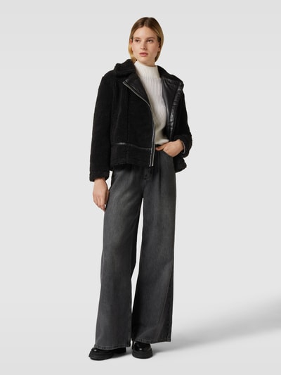 Vero Moda Jacke aus Teddyfell Modell 'NADIA' Black 1