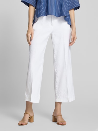 Cambio Leinenhose mit Bügelfalten Modell 'CALIFORNIA' Weiss 4
