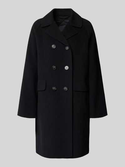 Weekend Max Mara Regular fit lange jas van wol, model 'ZOLFO' Zwart - 2