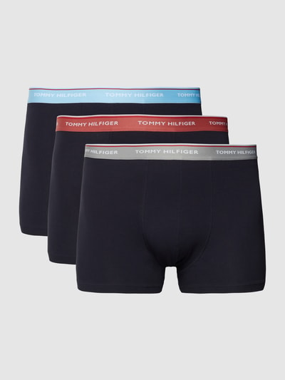 Tommy Hilfiger Big & Tall PLUS SIZE Trunks mit Label-Schriftzug im 3er-Pack Marine 2