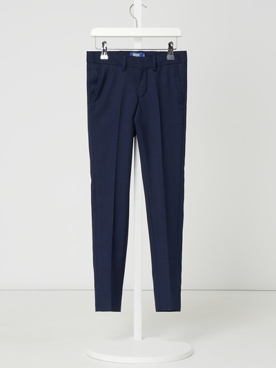 Jack & Jones Regular fit pantalon met wol, model 'Solaris' Marineblauw - 1