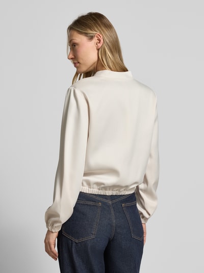 monari Bomberjacke aus Satin mit Pattentaschen Ecru 5