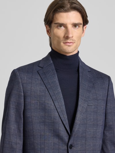 Christian Berg Men Regular Fit 2-Knopf-Sakko mit Pattentaschen Blau 3