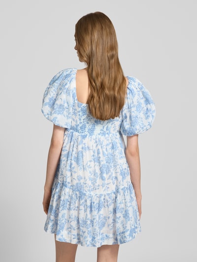 Gina Tricot Mini-jurk met pofmouwen Bleu - 5